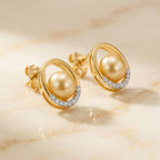 Sunlit Pearl Studs