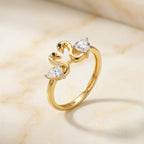 Twin Swan Ring