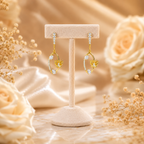 Butterfly Elegance Earrings - 925 Silver 20K Gold Plated - SELEN
