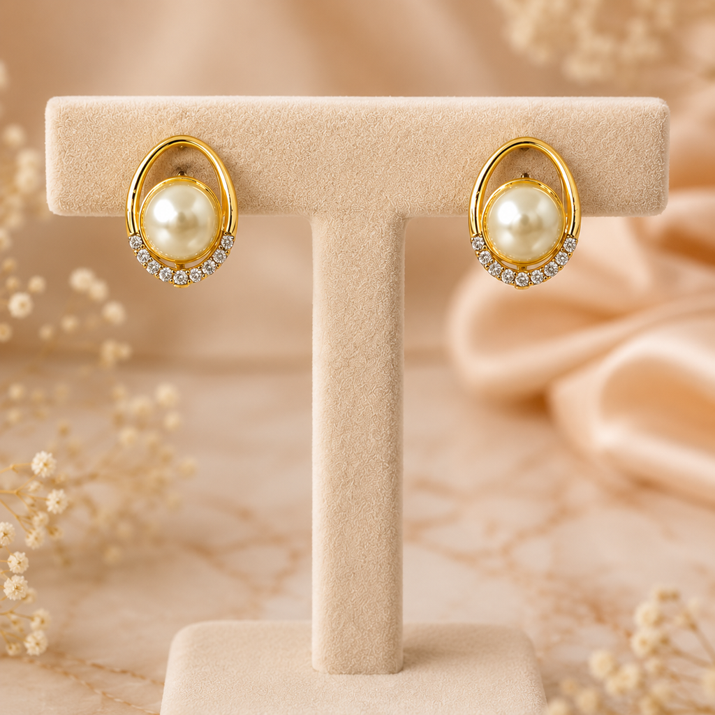 Purest Promise Earrings - 925 Silver 20K Gold Plated - SELEN