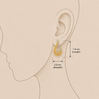 Teardrop Earrings - Dimension Guide - SELEN