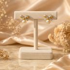 Pearl Bow Hoops
