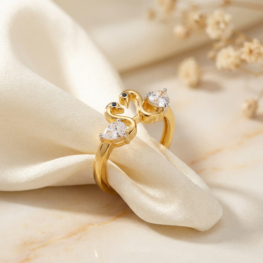Twin Swan Ring