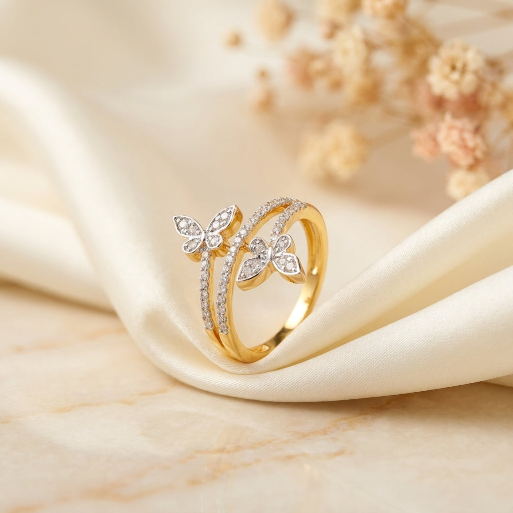 Butterfly Duet Ring