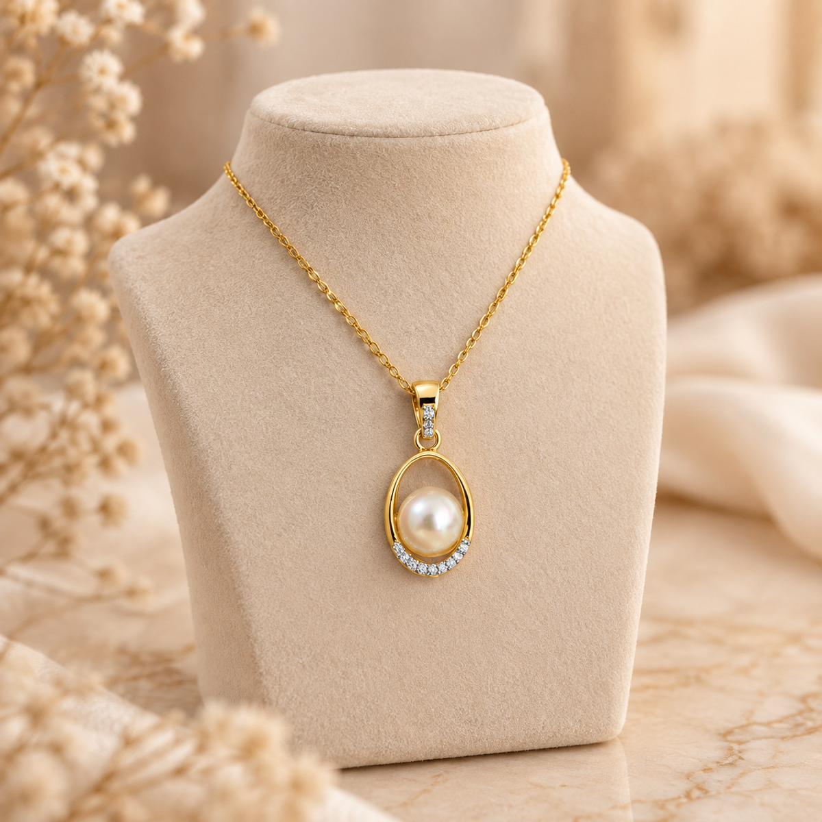 Pearl Halo Pendant
