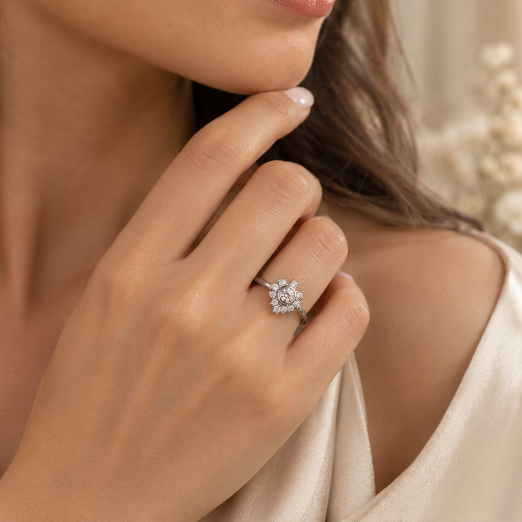 Snowflake Bloom Ring