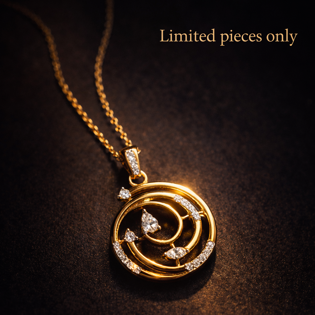 Spiral Grace Pendant - 925 Silver 20K Gold Plated - SELEN